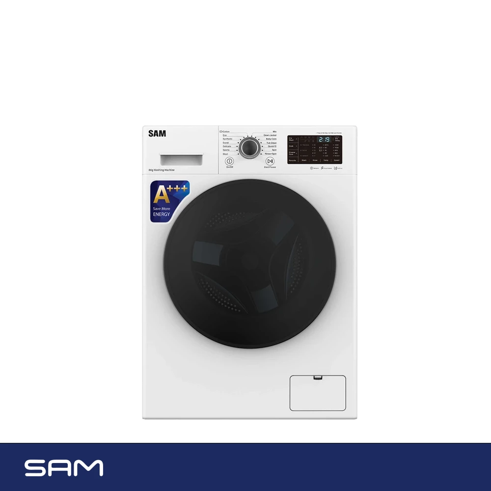 ماشین لباسشویی سام 8 کیلویی مدل BL-Q1465 W