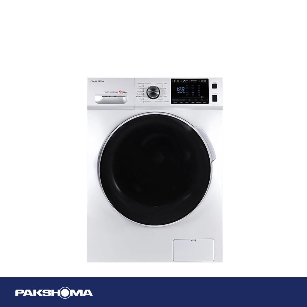 ماشین لباسشویی پاکشوما 8 کیلویی مدل TFU-84406 WT
