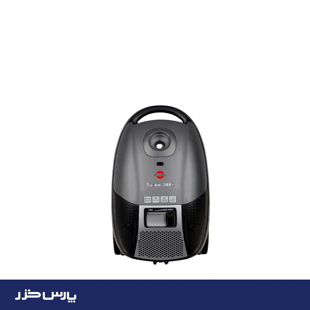 جاروبرقی پارس خزر مدل Turbo2000 کروم دودی